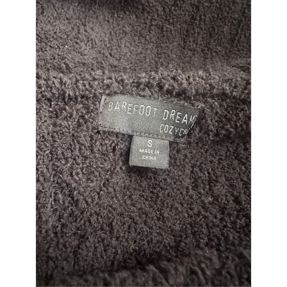 Barefoot‎ Dreams CozyChic Chenille Shawl Cardi Thick Black